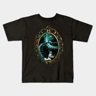 Awesome fantasy piano in a cave with dancing ballet Kids T-Shirt